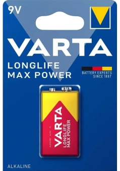 Батарея Varta LongLife Max Power 6LR61 (1шт) блистер - купить недорого с доставкой в интернет-магазине