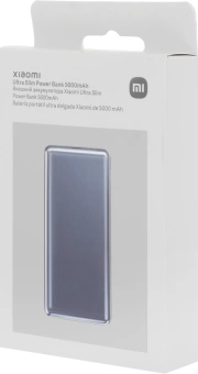 Мобильный аккумулятор Xiaomi Ultra Slim 5000mAh QC/PD 20W 2.4A USB-C серый (BHR9535GL) - купить недорого с доставкой в интернет-магазине