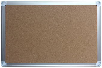 Доска пробковая Silwerhof 45x60см алюминиевая рама - купить недорого с доставкой в интернет-магазине