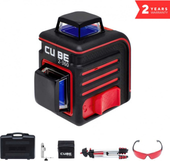 Уровень лазер. Ada Cube 2-360 Ultimate Edition 2кл.лаз. 635нм цв.луч. красный 2луч. (А00450) - купить недорого с доставкой в интернет-магазине