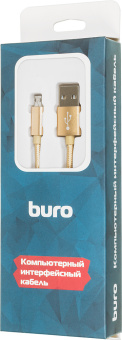 Кабель Buro Braided BHP RET MICUSB-BR USB (m)-micro USB (m) 1м золотистый - купить недорого с доставкой в интернет-магазине