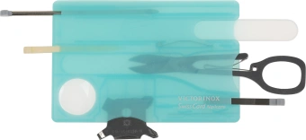 Швейцарская карта Victorinox SwissCard Nailcare (0.7240.T21) бирюзовый полупрозрачный коробка подарочная - купить недорого с доставкой в интернет-магазине
