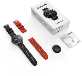 Смарт-часы Amazfit Balance 2 A2430 1.5" AMOLED корп.серый рем.черный разм.брасл.:140-210мм (6972596108955) - купить недорого с доставкой в интернет-магазине