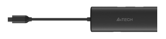 Разветвитель USB-C A4Tech DST-80C 2порт. серый - купить недорого с доставкой в интернет-магазине