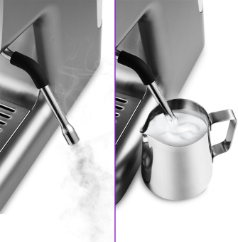 Кофеварка рожковая Kitfort КТ-789 1550Вт серебристый - купить недорого с доставкой в интернет-магазине