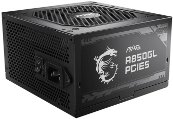 Блок питания MSI ATX 850W MAG A850GL PCIE5 80+ gold (20+4pin) APFC 120mm fan 8xSATA Cab Manag RTL - купить недорого с доставкой в интернет-магазине