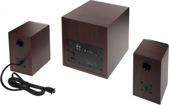 Колонки Edifier S350DB 2.1 коричневый/орех 150Вт BT - купить недорого с доставкой в интернет-магазине