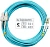 Патч-корд Cabeus FOP-50-LC-SC-10M 2x50/125 OM3 LC дуплекс UPC-SC дуплекс UPC 10м LSZH бирюзовый