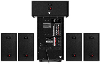 Колонки Sven HT-210 5.1 черный 125Вт - купить недорого с доставкой в интернет-магазине