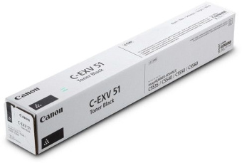 Тонер Canon C-EXV51BK 0481C002 черный туба для копира iR-ADV C5535/5535i/5540i/5550i/5560ii MFP - купить недорого с доставкой в интернет-магазине