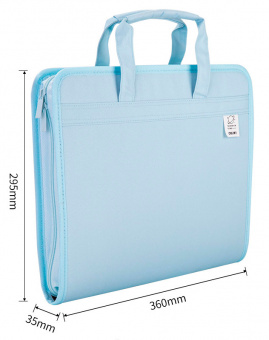 Папка-портфель Deli 72561BLUE 13 отдел. A4 терилен синий - купить недорого с доставкой в интернет-магазине