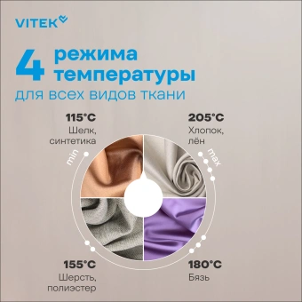 Утюг Vitek Prive VT-8360 2400Вт черный/белый - купить недорого с доставкой в интернет-магазине