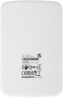 Жесткий диск A-Data USB 3.1 2TB AHV320-2TU31-CWH HV320 2.5" белый - купить недорого с доставкой в интернет-магазине