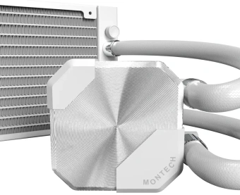 Система водяного охлаждения Montech HyperFlow Silent 360 Soc-AM5/AM4/1200/1700/1851 белый 4-pin 24.8dB Al 360W Ret (HS360WH) - цена, купить или заказать с доставкой в интернет-магазине Система водяного охлаждения Montech HyperFlow Silent 360 Soc-AM5/AM4/1200/1700/1851 белый 4-pin 24.8dB Al 360W Ret (HS360WH) - купить недорого с доставкой в интернет-магазине