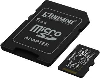 Флеш карта microSDXC 128GB Kingston SDCS3/128GB Canvas Select Plus V10 A1 + adapter - купить недорого с доставкой в интернет-магазине