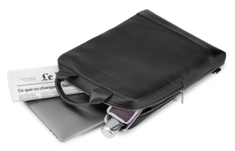 Сумка Moleskine Classic Leather ET84UDBVBK с отделением для ноутбука 15" черная натур.кожа - купить недорого с доставкой в интернет-магазине