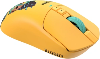 Мышь A4Tech Bloody R72 Ultra желтый оптическая 20000dpi беспров. USB-C 6but - купить недорого с доставкой в интернет-магазине