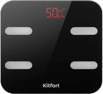 Весы напольные электронные Kitfort KT-806 макс.180кг черный - купить недорого с доставкой в интернет-магазине