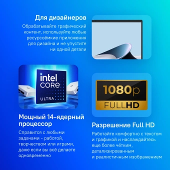 Ноутбук Asus Zenbook 14 OLED UX3405MA-QD988 Core Ultra 5 125H 16Gb SSD512Gb Intel Arc 14" OLED FHD+ (1920x1200) без ОС silver WiFi BT Cam Bag (90NB11R2-M01SN0) - купить недорого с доставкой в интернет-магазине