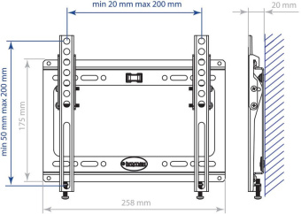 Кронштейн для телевизора Kromax IDEAL-6 белый 15"-47" макс.35кг настенный наклон - купить недорого с доставкой в интернет-магазине
