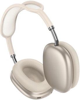 Гарнитура мониторные Hoco W65 1.2м бежевый беспроводные bluetooth оголовье (50410) - купить недорого с доставкой в интернет-магазине