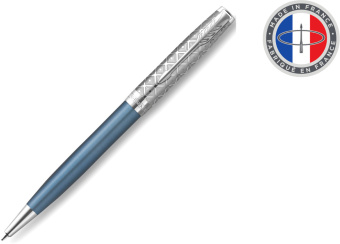 Ручка шариков. Parker Sonnet Premium K537 (CW2119649) Metal Blue CT M черн. черн. подар.кор. - купить недорого с доставкой в интернет-магазине