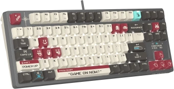 Клавиатура A4Tech S87 Pixels механическая серый/белый USB for gamer LED кабель 1.8м - купить недорого с доставкой в интернет-магазине
