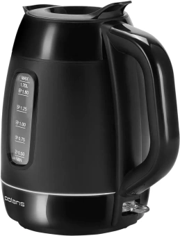 Чайник электрический Polaris PWK 0723DDW 1.8л. 2200Вт черный корпус: пластик (026600) - купить недорого с доставкой в интернет-магазине