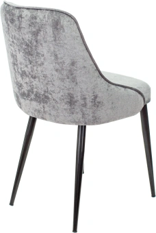 Стул для дома Бюрократ CH-K3_2 комплект 2шт серый Light 19 металл черный на ножках (CH-K3_1/LT19_2) - купить недорого с доставкой в интернет-магазине