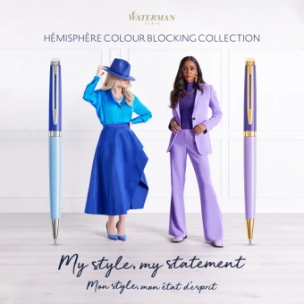 Ручка шариков. Waterman Hemisphere Colour Blocking (2179927) Blue CT M син. черн. подар.кор. - купить недорого с доставкой в интернет-магазине