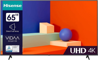 Телевизор LED Hisense 65" 65A6K черный 4K Ultra HD 60Hz DVB-T DVB-T2 DVB-C DVB-S DVB-S2 USB WiFi Smart TV - купить недорого с доставкой в интернет-магазине