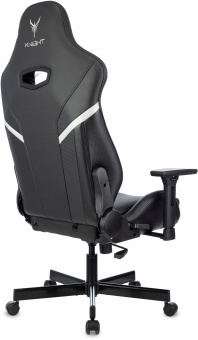 Кресло игровое Knight Thunder 5X черный экокожа крестов. металл - купить недорого с доставкой в интернет-магазине