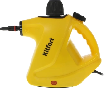 Пароочиститель ручной Kitfort КТ-9138-3 1050Вт черный/желтый - купить недорого с доставкой в интернет-магазине