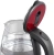 Чайник электрический Scarlett SC-EK27G65 1.8л. 1800Вт красный/черный корпус: стекло/металл/пластик - купить недорого с доставкой в интернет-магазине