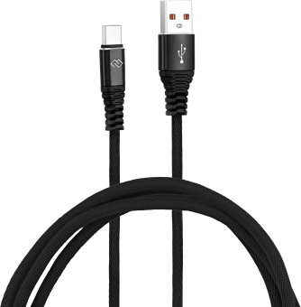 Кабель Digma DG-USBA-С-1M-27W USB (m)-USB Type-C (m) 1м черный - купить недорого с доставкой в интернет-магазине