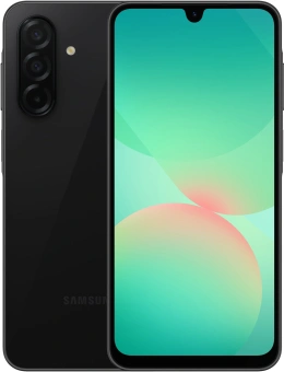 Смартфон Samsung SM-A266B Galaxy A26 5G 256Gb 8Gb черный моноблок 3G 4G 2Sim 6.7" 1080x2340 Android 15 50Mpix 802.11 a/b/g/n/ac NFC GPS GSM900/1800 GSM1900 Protect microSD max2048Gb - купить недорого с доставкой в интернет-магазине