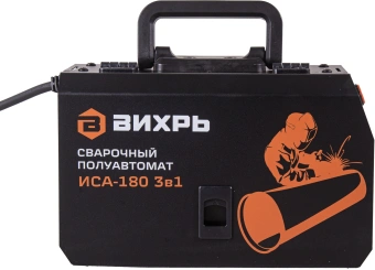 Сварочный полуавтомат Вихрь ИСА-180 3в1 инвертор FLUX, MMA,TIG-Lift 4.8кВт - купить недорого с доставкой в интернет-магазине