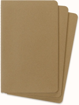 Блокнот Moleskine CAHIER JOURNAL QP416 Large 130х210мм обложка картон 80стр. линейка бежевый (3шт) - купить недорого с доставкой в интернет-магазине