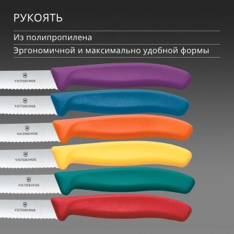 Набор ножей кухон. Victorinox Swiss Classic 6.7836.6C1 компл.:6предм. ассорти европодвес - купить недорого с доставкой в интернет-магазине