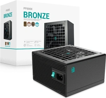 Блок питания Deepcool ATX 600W GamerStorm PF600X 80+ bronze (20+4pin) APFC 120mm fan 6xSATA RTL - купить недорого с доставкой в интернет-магазине