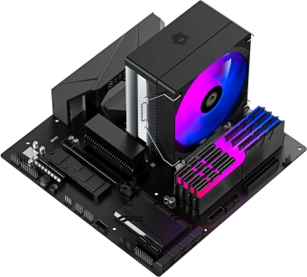 Устройство охлаждения(кулер) ID-Cooling SE-214-XT V2 RGB Soc-AM5/AM4/1200/1700/1851 серебристый/черный 4-pin 16-27.2dB Al+Cu 200W 550gr Ret - купить недорого с доставкой в интернет-магазине