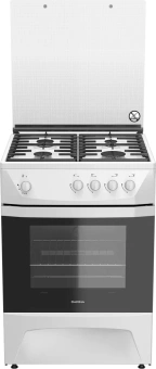 Плита Газовая Darina ADA 1002 W белый (стеклянная крышка) реш.чугун - купить недорого с доставкой в интернет-магазине