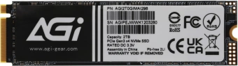 Накопитель SSD AGi PCIe 3.0 x4 2TB AGI2T0GIMAI298 AI298 M.2 2280 - купить недорого с доставкой в интернет-магазине