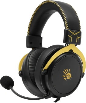 Наушники с микрофоном A4Tech Bloody M590i желтый/серый 1м мониторные USB оголовье (M590I SPORTS LIME) - купить недорого с доставкой в интернет-магазине