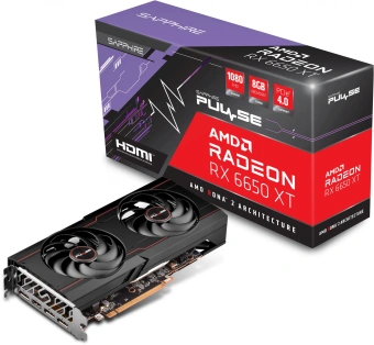 Видеокарта Sapphire PCI-E 4.0 11319-07-20G PULSE RX 6650 XT GAMING OC AMD Radeon RX 6650XT 8Gb 128bit GDDR6 2410/17500 HDMIx1 DPx3 HDCP Ret - купить недорого с доставкой в интернет-магазине