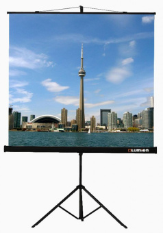 Экран на треноге Lumien 100" 180x180см Eco View LEV-100102 1:1 напольный рулонный - купить недорого с доставкой в интернет-магазине