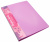 Папка с 10 прозр.вклад. Бюрократ Pastel PAST10PINK A4 пластик 0.5мм торц.карм с бум. встав розовый - купить недорого с доставкой в интернет-магазине