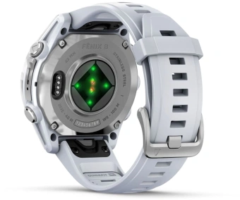 Смарт-часы Garmin Fenix 8 43мм 1.3" AMOLED корп.серебристый рем.белый разм.брасл.:108-182мм (010-02903-00) - купить недорого с доставкой в интернет-магазине