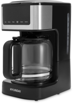 Кофеварка капельная Hyundai HYD-1212 900Вт черный/серебристый - купить недорого с доставкой в интернет-магазине