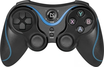 Геймпад Defender Blaster черный Bluetooth Беспроводной виброотдача (в компл.:держатель для смартфона/кабель USB) (64283) - купить недорого с доставкой в интернет-магазине